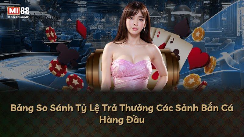 Bảng So Sánh Tỷ Lệ Trả Thưởng Các Sảnh Bắn Cá Hàng Đầu