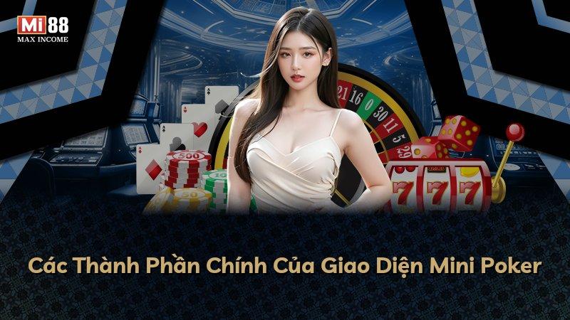 Các Thành Phần Chính Của Giao Diện Mini Poker